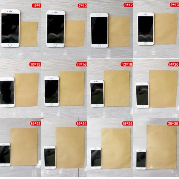 Heat Seal Custom Kraft Paper bags/Sealing Vacuum Packaging Bag with Tear Notch