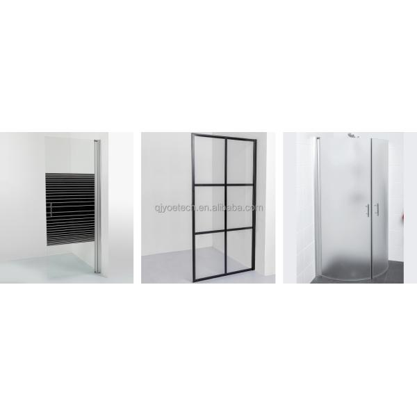 EN12150/CE/SGCC/Australian Certificate Silk Screen Printed Tempered Glass for Shower Doors