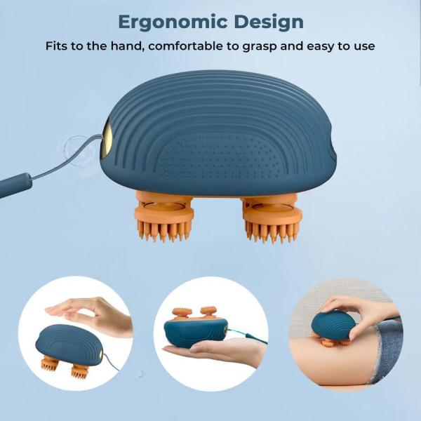 Electric Silicone Head Massager Machine Vibration Head Massager Scalp Massager