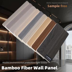 Quality 5mm 8mm Decorative Bamboo Fiber Wall Panels Modern Sound Absorbing wholesale