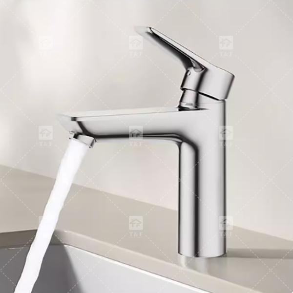 Single Handle Bathroom Washbasin Faucet Hot And Cold Stainless Steel Household Sink