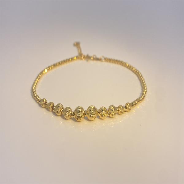 Exquisite 18K Solid Rose Gold Heart Bracelet