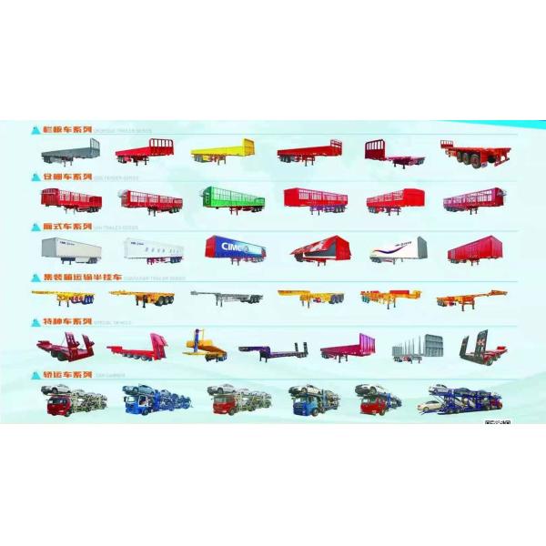 3 Axle 4 Axle 100 tons Low Bed Semi Trailer For Wheel Loder Excavator Transport