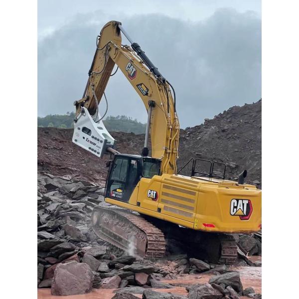 5350 Kg Heavy Hydraulic Rock Breaker Wear Resistant Alloy 195mm Chisel Rock Breaker