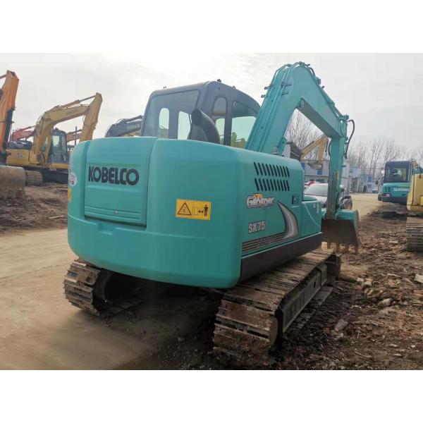 Turbocharging Fuel Saving SK75-8 Used Kobelco Mini Excavator