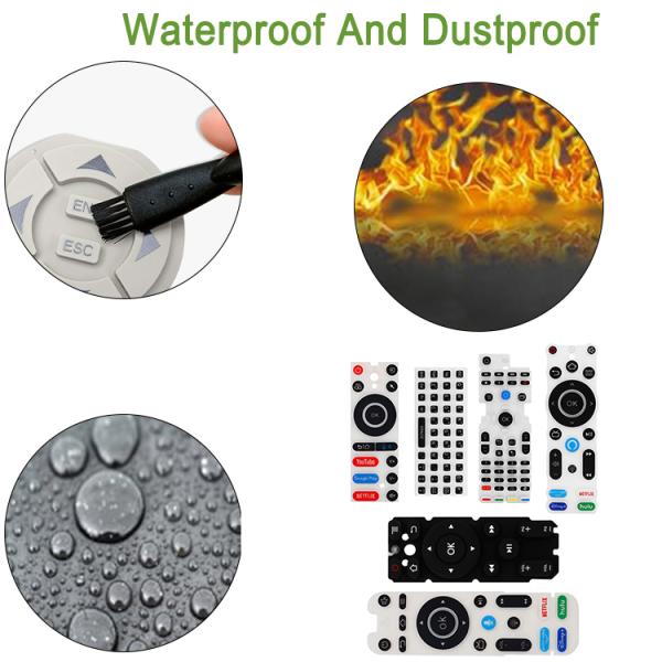 Silicone Rubber Keypad Remote Keypad Customized Laser Carving Conductive Rubber Buttons Silicone Keyboard Keycaps