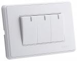 3 gang multi socket, decorative wall switches high quality, ,automatic lighting