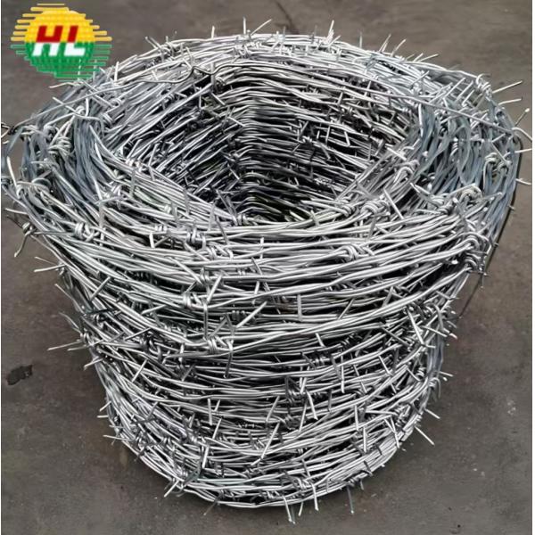 Hot Dipped Galvanised barbed wire for security defence