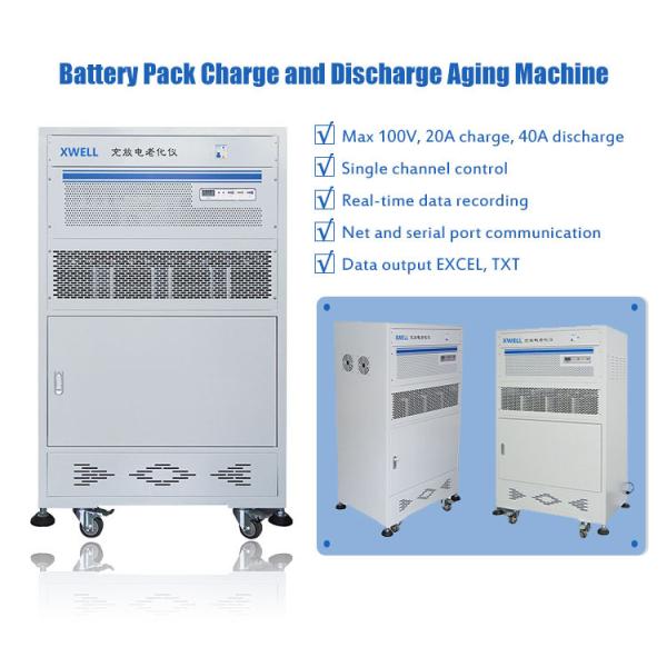 Lithium Ion Battery Aging Machine Tester 100V 20A Charge 40A Discharge