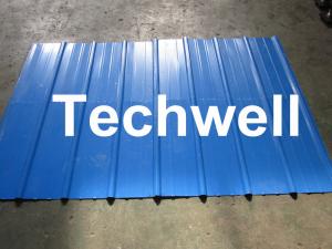 Quality Metal Roofing Sheet Cold Roll Forming Machine with Hydraulic Post Cutting wholesale