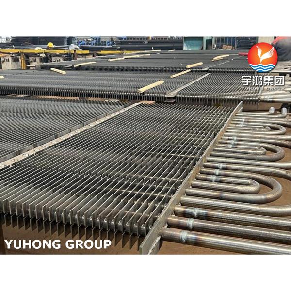 Seamless Steel Square ASME SA179 U+H Type Fin Tube Boiler Pressure Parts Economizer