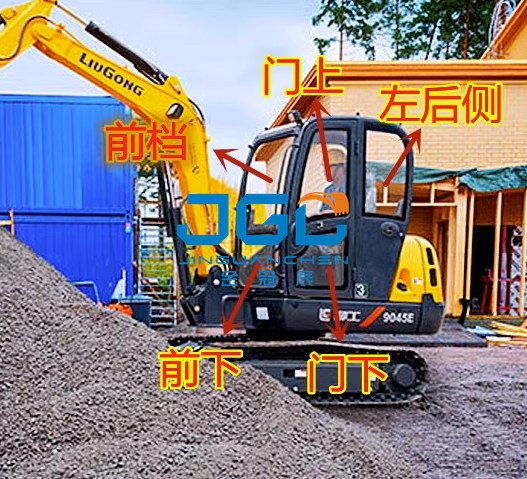 Excavator Accessories 9045E 9045D All Car Windscreen Tempered Glass