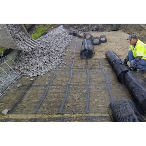 Retaining Structures Uniaxial HDPE Plastic Geogrid MSE Walls Slope Stabilization Road Railway Embankments
