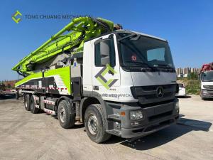 China Zoomlion Remanufactured Used Concrete Boom Truck 56 Meters Installed Concrete Pump on sale