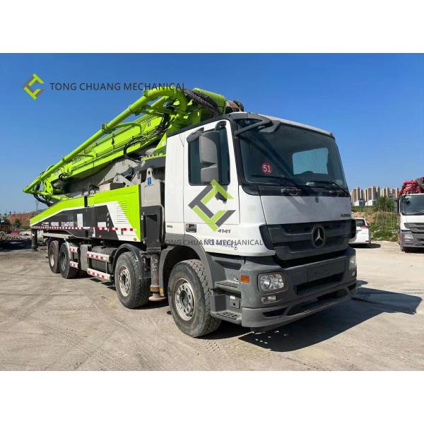 Zoomlion Remanufactured Used Concrete Boom Truck 56 Meters Installed Concrete Pump