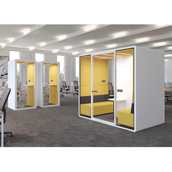 Removable Soundproof office Pods Laminated Glass Regular Zum Office Meeting Pods