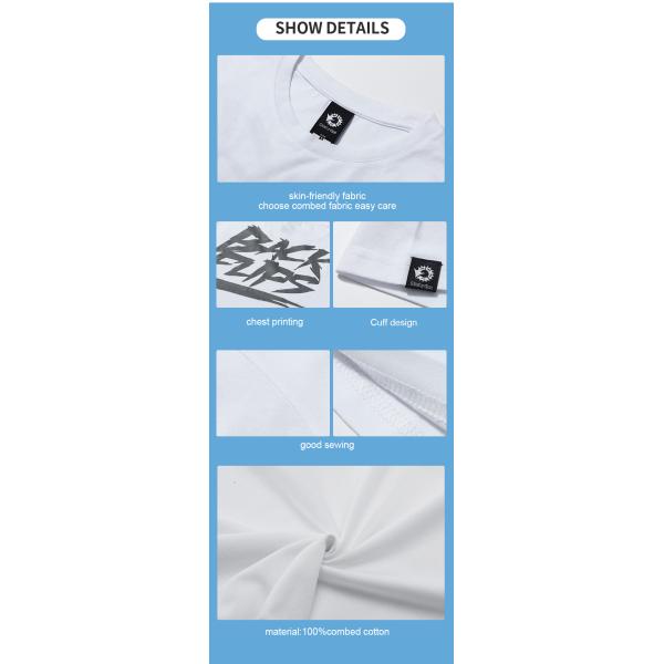 Men's Plus Size 100% Cotton Short Sleeve Polo Tshirt with Custom Print in Soft White