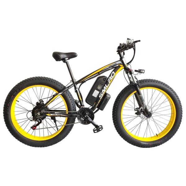 Fat Tire Electric Bike 350W Motor 13AH Lithium Battery SMLRO XDC600 26x4.0 inch E-Bike Wholesale Drop Shipping Available