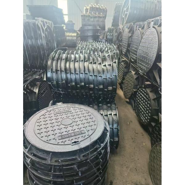 Round Heavy Duty Ductile Iron Cover With Anti Theft D400 Cover And Frame