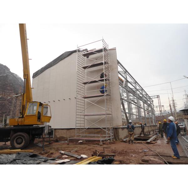 Galvanized / Painted Multi Storey Steel Frame Construction Building Workshop Garage Shed