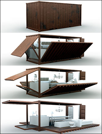 Steel Structure Flat Pack Containers House Shops Hotel Living Expandable