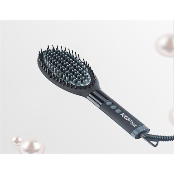 Anti Slip Electric Hair Brush Straightener , Ultralight ABS 3 In 1 Hair Dryer Brush