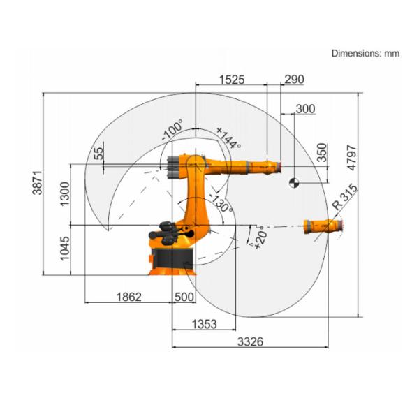 KR 340 R3330 Kuka Robot Arm Industry Robot Arm Six Axis Custom