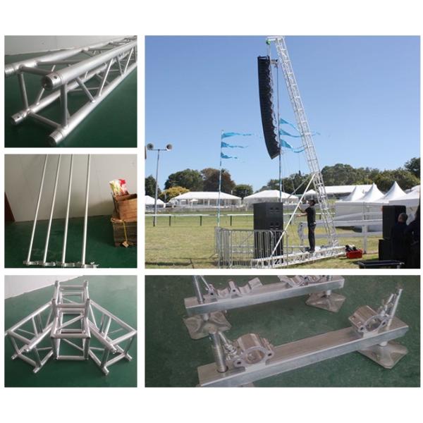 Outdoor 600 Kg Line Array Speaker Truss Fast Connection For Sound System