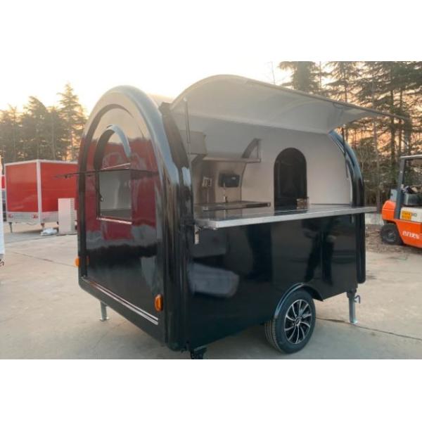 Outdoor Burger Factory Catering Mobile Fast Food Trailer With Stainless Steel Kitchen