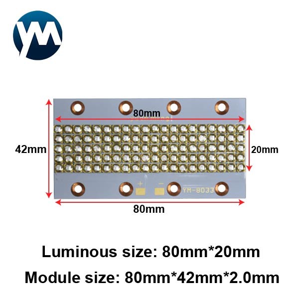 UV LED Module 300W LED Ultraviolet 3W LED Chip Quarz Offset Ink Module