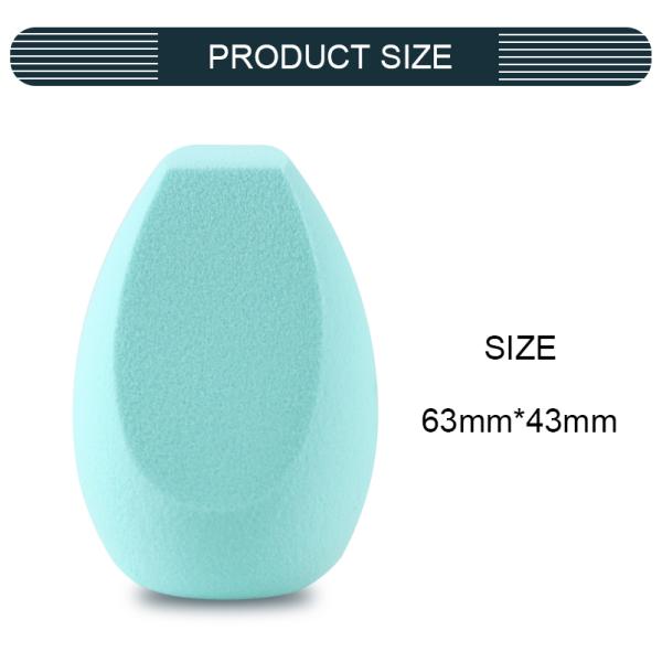 Hydrophilic Polyurethane Beauty Blender Wet Or Dry Super Soft Egg Shaped Foundation Sponge