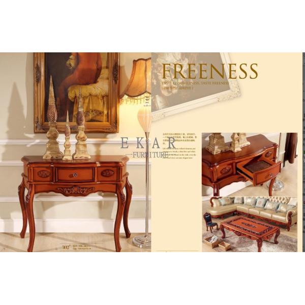 Living Room Antique Carved Console Table With Drawer