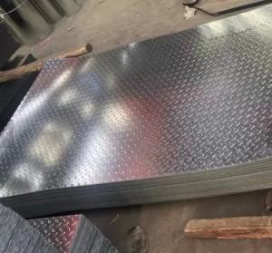 Quality A36 Q235 Q345 Galvanized Steel Plate 2mm 8mm Low Carbon Galvanized Checker Plate wholesale