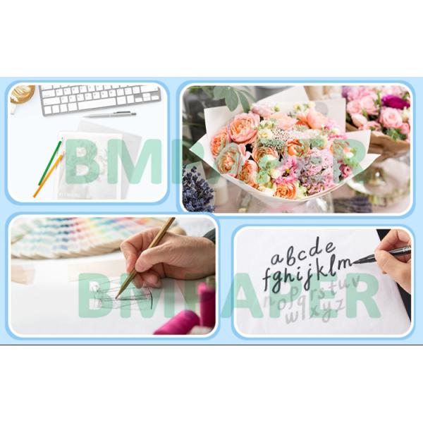 63gsm 73gsm White Sketching Tracing Paper Roll For DIY Crafts 18 X 24 Inches