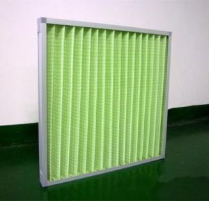 Quality Primary Efficiency Pleated Panel Air Filter , Paper Frame Pre Air Filter wholesale