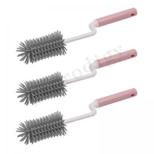 Quality 3pcs Silicone Baby Bottle Brush Quick Dry Other Baby Products Nipple Brush wholesale
