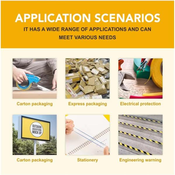 Eco Friendly BOPP Packing Tape Waterproof Self Adhesive Kraft Paper Tape Custom Logo Printed