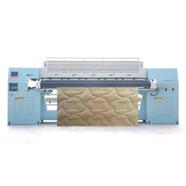 Auto Rotary Shuttle Quilting Machine With LCD Touch Screen Embroidering Once