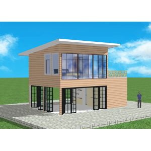 China Q355B Q235B Steel Structure Housing Windproof Lightweight Steel Frame Villa on sale