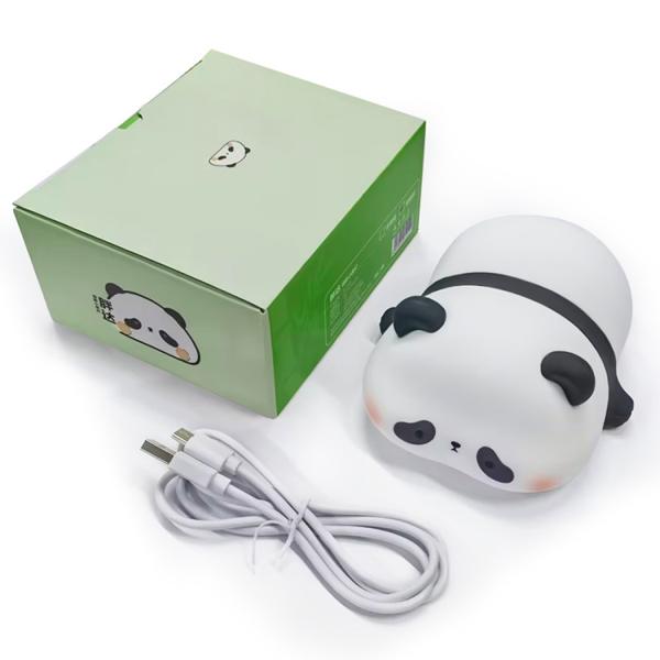 Cute Panda Night Light, Led Squishy Novelty Animal Night Lamp, 3 Level Dimmable Nursery Nightlight
