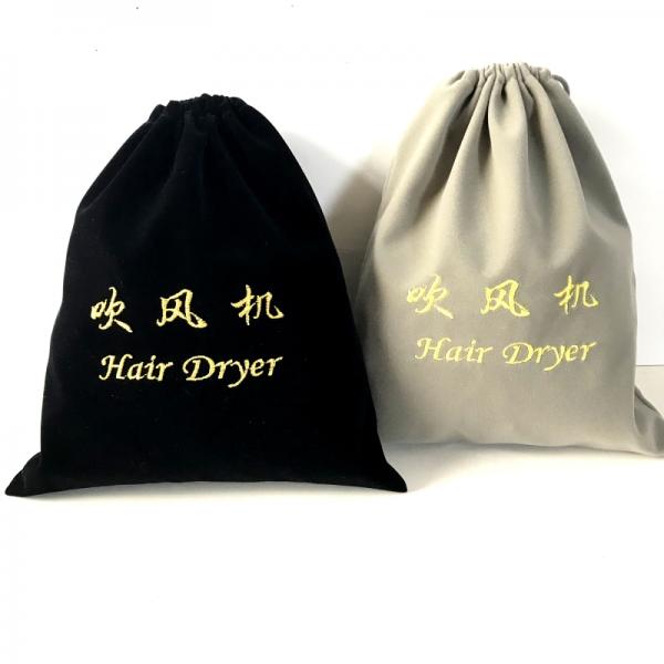 Dust Proof Hair Dryer Bag , Washable Heat Transfer Printing Pull String Bag