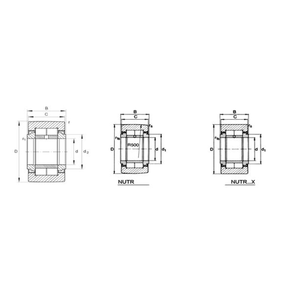Heavy Duty Track Runner Bearings NUTR40 Bending Machine Parts