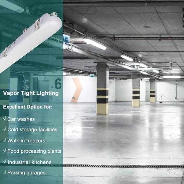 2ft 4ft 5ft 6ft IP65 LED Tri Proof Light 40w 60w 80w Corrosion Proof High Tech Optical Design