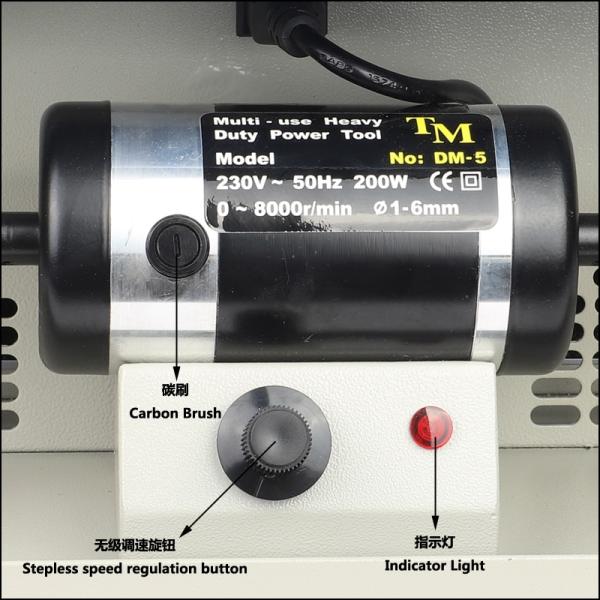 Double Head Jewelry Grinding Machine Polishing Motor With Dust Collector