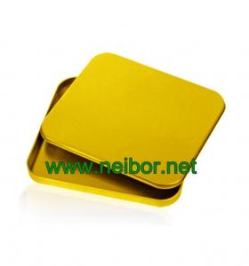 China custom printing metal tin CD/DVD case with plastic tray inside on sale