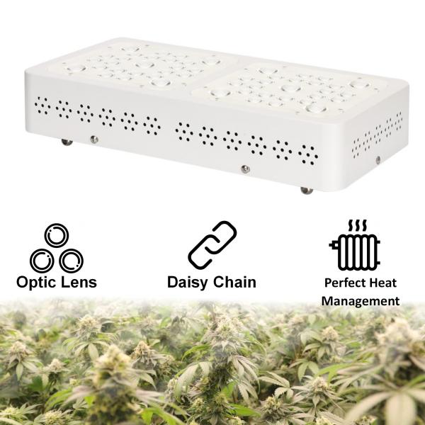 Double Switches CREE COB Grow Light , 200W Weed Grow Led Panel UV/IR