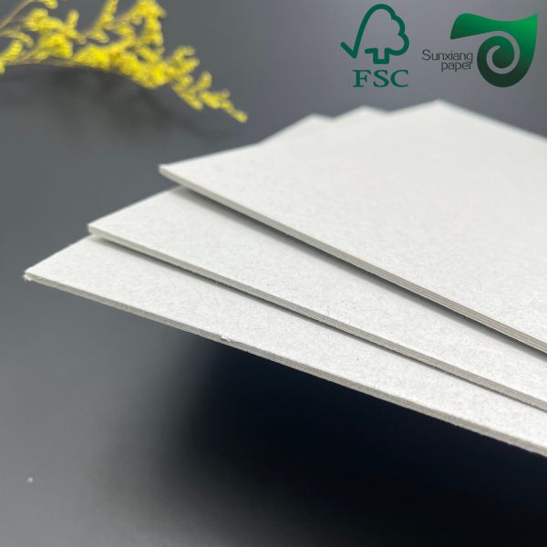 FSC Certified 1200gsm Uncoated Book Binding Board Recycled Pulp For Premium Shoe Boxes