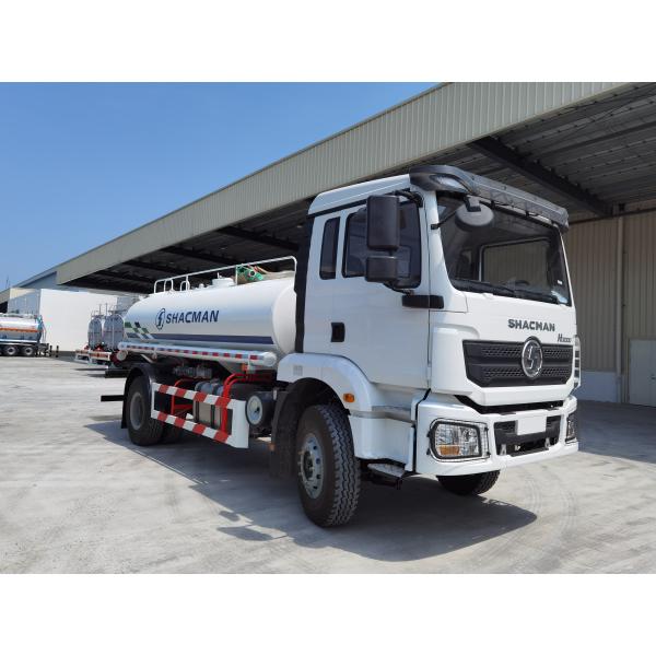SHACMAN H3000 3000 Gal Water Truck 4x2 Euro V White Truck Water Tanks