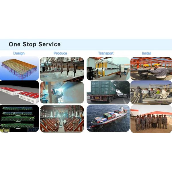 Pre Engineered Light Steel Structure Rubber Construction Factory Building Workshop