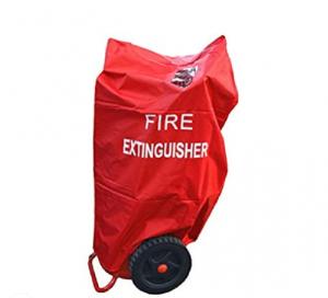 Quality Fire Extinguisher Cover For 50kg Trolley Type Extinguihser With 116*72 Cm Size wholesale